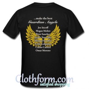 guardian angels t shirt back