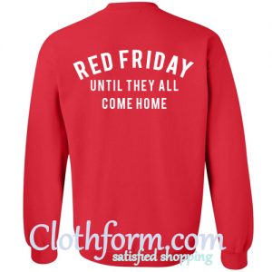 red friday sweatshirt back