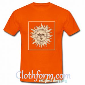 sun face t shirt