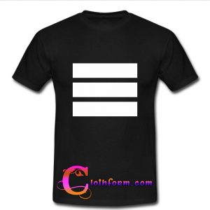 three horizontal white lines t shirt