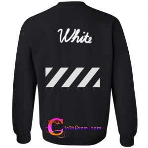 white line sweatshirt back