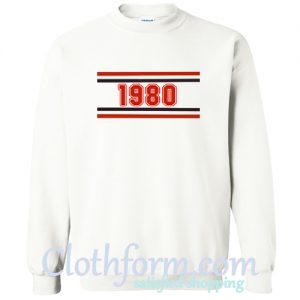 1980 Striped sweatshirt