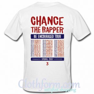 Chance The Rapper t shirt back