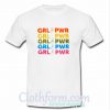 Girl Power rainbow t shirt