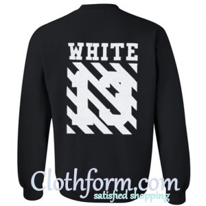 White 13 Sweatshirt back