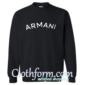 armani sweatshirt