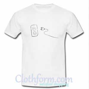 cable plugs sketch t shirt