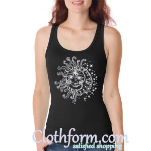 moon face and stars tanktop