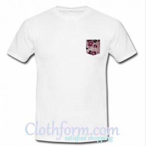 rose pocket t shirt