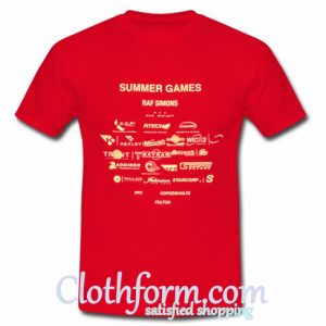 summer games raf simons t shirt