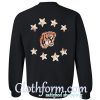 tiger and stars sweatshirt back