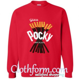 Pocky Chocolate Red Sweatshirt