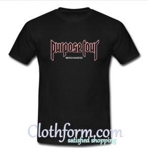 Purpose Tour Merchandise t shirt