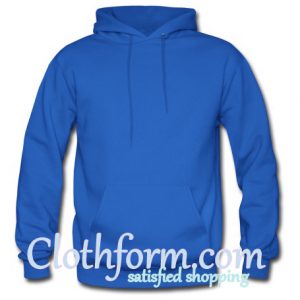 blue hoodie