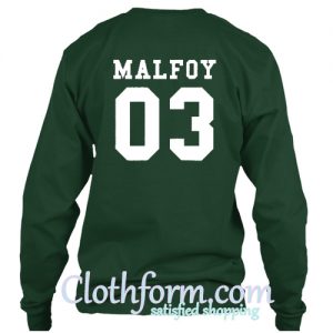 malfoy sweatshirt back