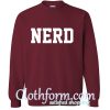 nerd sweatshirt