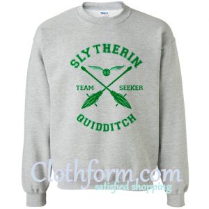 slytherin team steker quidditch sweatshirt