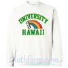 university hawaii rainbow sweatshirt