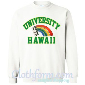 university hawaii rainbow sweatshirt