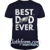 Best Dad Ever Eagles NavyBlue Shirt