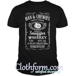 Han And Chewies Twelve Parsec Quality Smuggler Whiskey Shirt