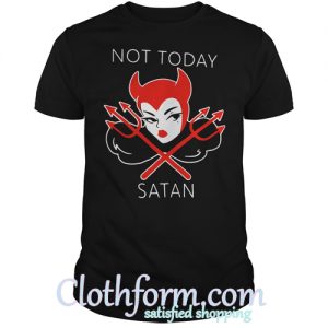 Micheline Pitt not today satan shirt