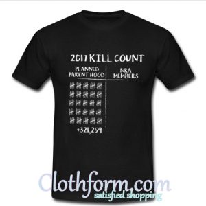 Official 2017 kill count shirt