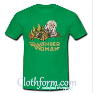 Wander woman camping mountains shirt