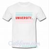 university t shirt