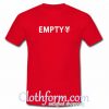 Empty T shirt