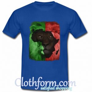 Lion africa map t- shirt