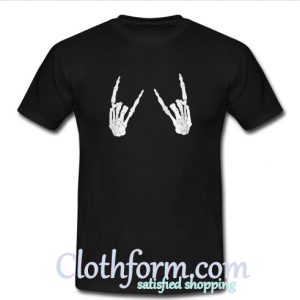 Metal Skeleton Hands T Shirt