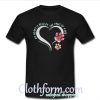 My heart is held by the paws of a dog t-shirt