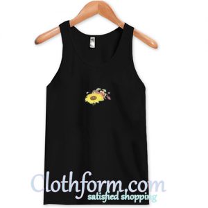 Sunflower Black Tank Top