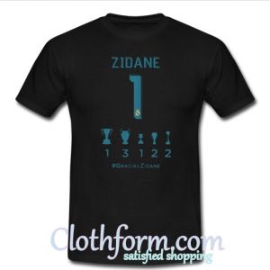 Zidane collection of titles T shirt