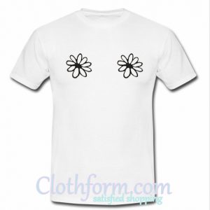 flower boobs t shirt