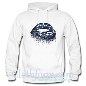 Blue star lips Hoodie