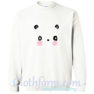 Cute Panda Face Sweatshirt