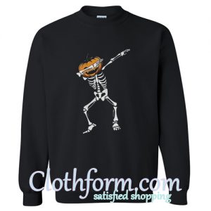 Pumpkin skull dabbing Sweatshirt