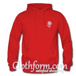 Red Rose Pocket Hoodie