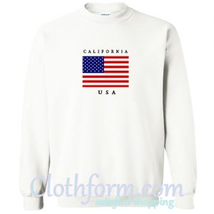 USA California State Flag Sweatshirt