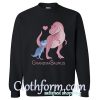 Blue And Pink Dinosaurus Grandma Saurus Sweatshirt