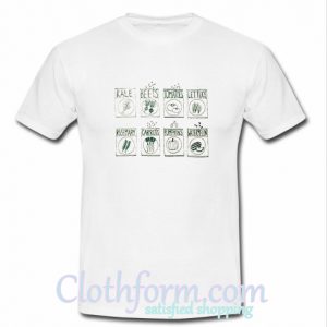 Garden Seeds Screen Kale Beet Tomatoes T-Shirt