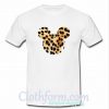 Mickey Mouse Head Leopard T shirt