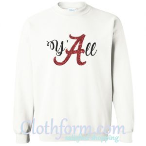 Y'all Alabama Crimson Sweatshirt