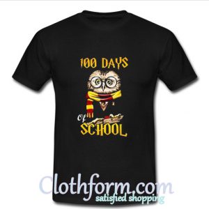 100 Days Owl of school Gryffindor Magic Wizard T Shirt At