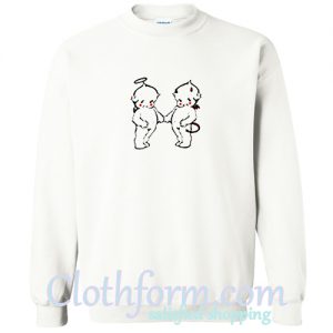 Angel And Devil Baby Sweatshirt At