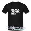 BLACK ALPHABET HERO T-Shirt At