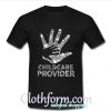 Diamond glitter Childcare Provider T Shirt At