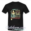 Hippie girl live with a spirit for adventure be the girl with the messy hair T Shirt At